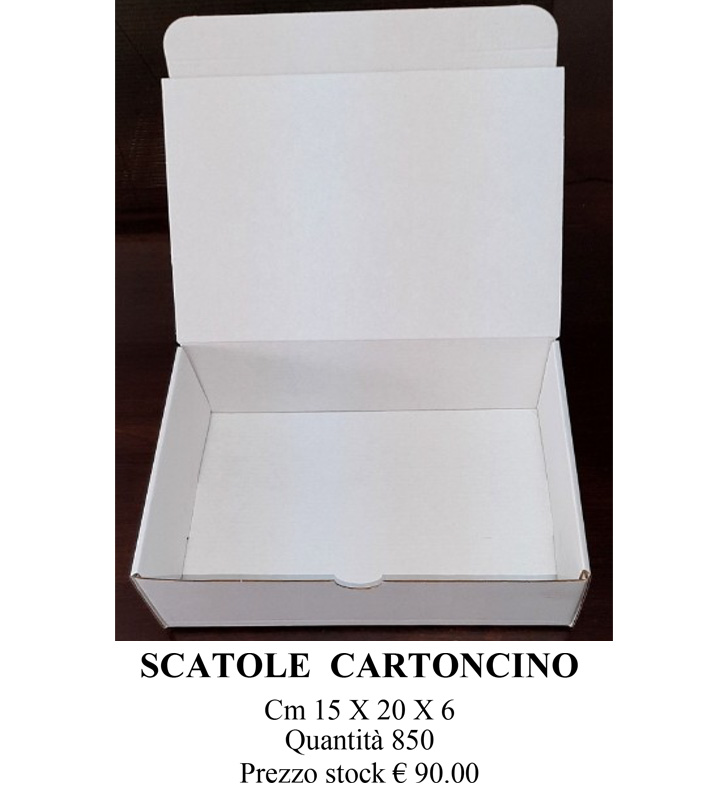 Scatole cartoncino 15x20x6cm, 850pz.
